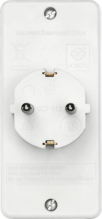 Image du produit Hama Adaptateur de prise 3x, 1x contact de protection, 2x Euro, blanc (3 x)