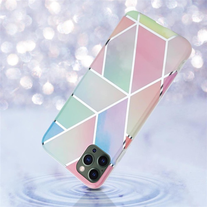 Produktbild Cadorabo IMD TPU Bunter Marmor Cover (Apple iPhone 12 Pro Max)