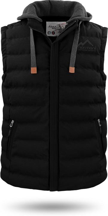 Actual product image Normani Mens Winter Quilted Vest Nanaimo - 1557 (12)