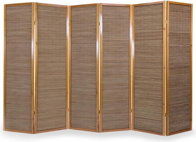 Homestyle4u Paravento in legno a 6 pieghe