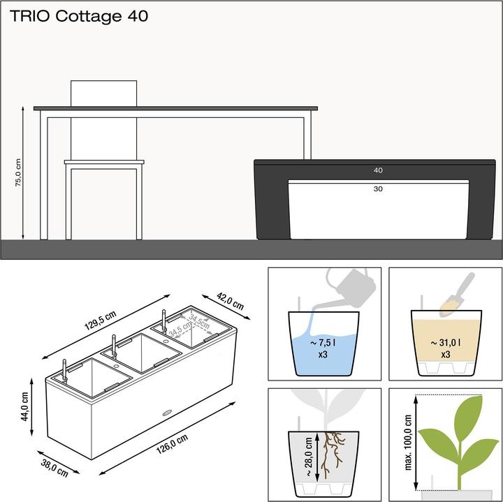 Produktbild Lechuza Trio Cottage
