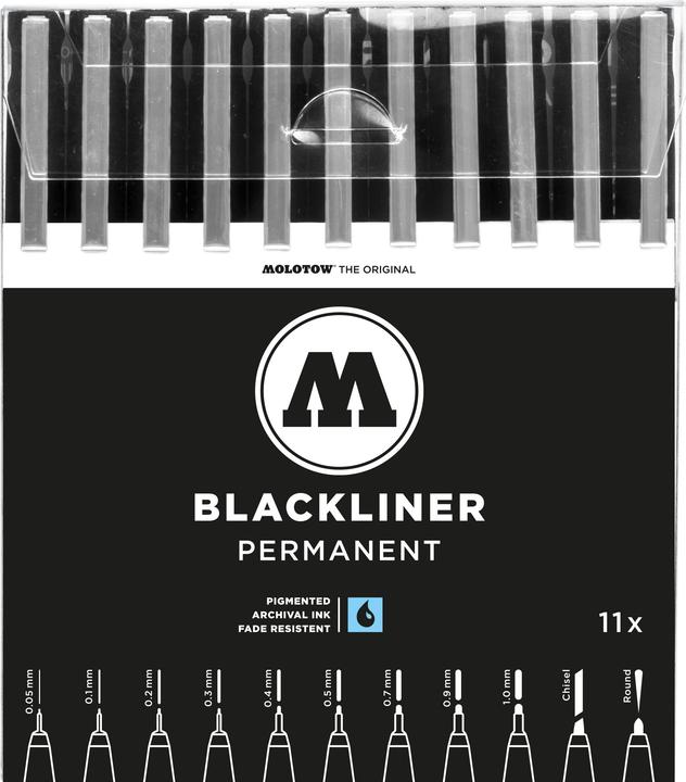 Produktbild Molotow Blackliner Complete Set (Schwarz, 11 x)