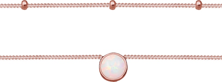 Image du produit Elli Choker, Layer, Opal (Opale Synthétique, Argent 925 sterling plaqué or, 36 cm)