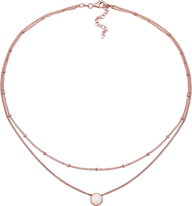 Image du produit Elli Choker, Layer, Opal (Opale Synthétique, Argent 925 sterling plaqué or, 36 cm)