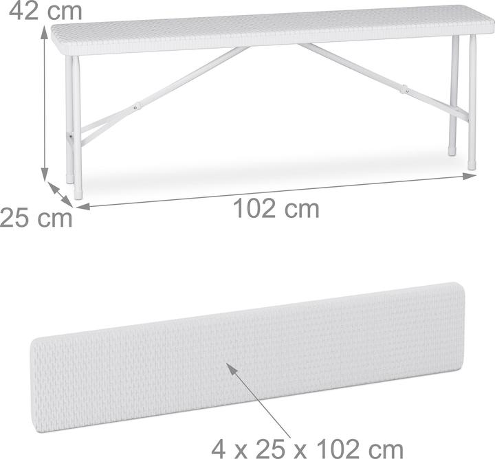 Produktbild Relaxdays 3-tlg. Bierzeltgarnitur (120 cm)