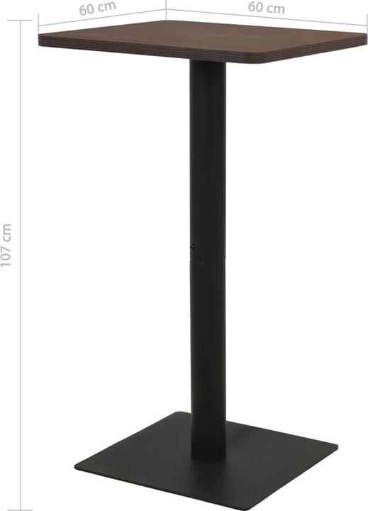 Produktbild vidaXL Bartisch (60 x 60 x 107 cm)