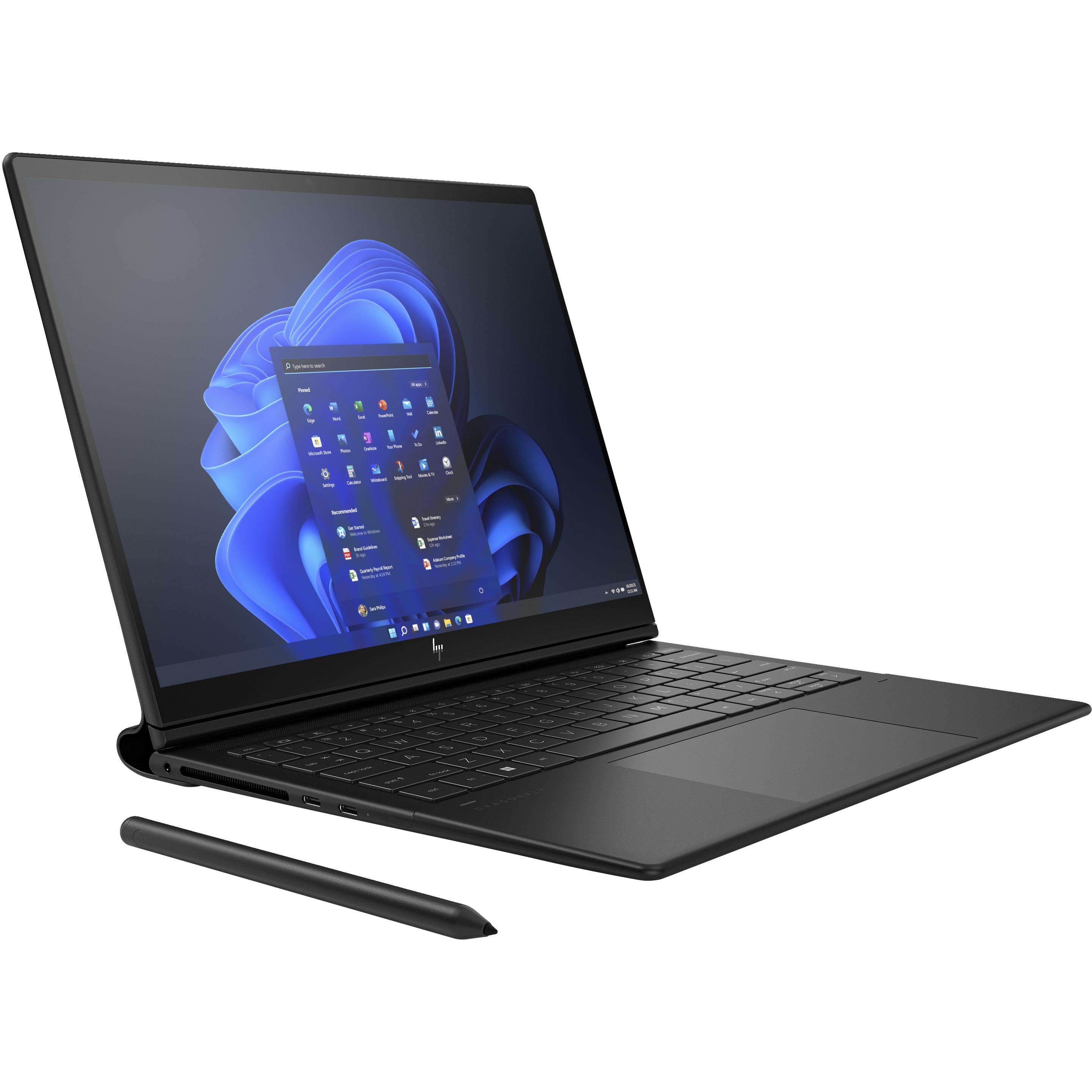 HP Dragonfly Folio G3 (13.50", 512 GB, 16 GB, DE, Intel Core i5-1235U), Notebook, Schwarz