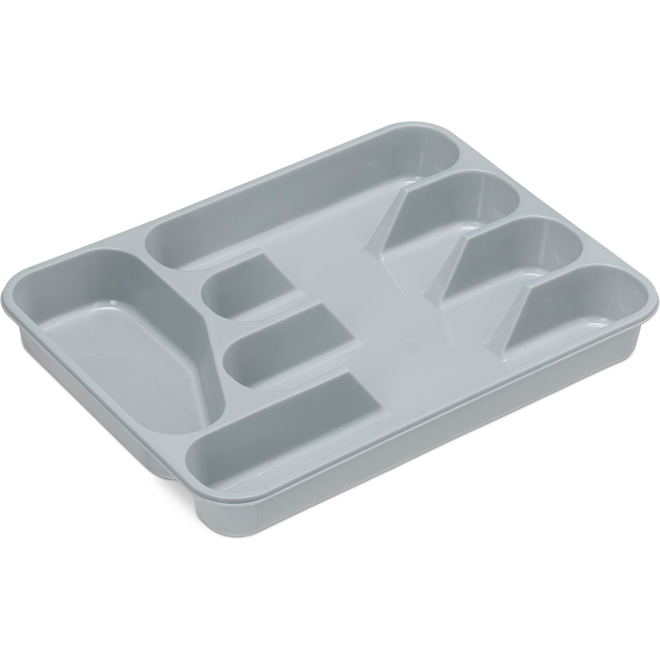 Relaxdays Besteckkasten, Besteckkasten, Grau