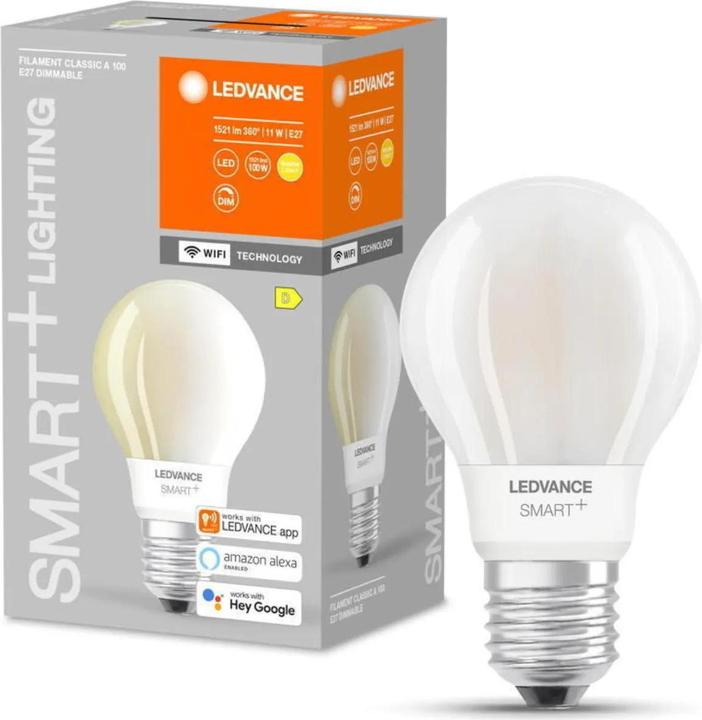 Produktbild Ledvance Smart+ Wifi Filament Classic (E27, 11 W, 1521 lm, 1 x, D)