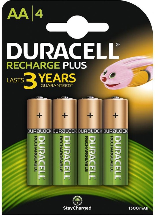 Actual product image Duracell Recharge Plus (4 pcs., AA, 1300 mAh)
