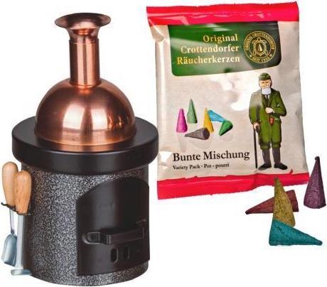 Crottendorfer 2211 - Bollitore per forno a fumo (finitura nera a martello), 13 cm