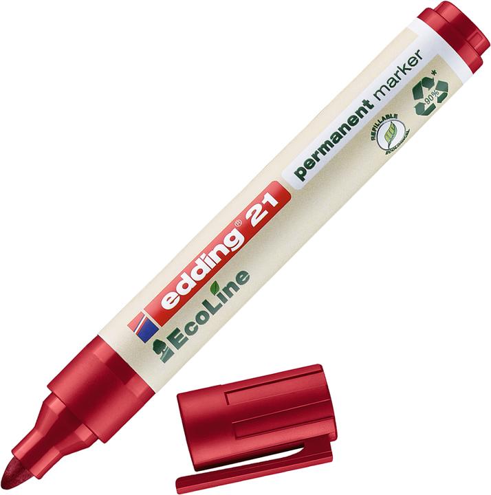 Actual product image Edding Permanent Marker 21 (Red, 1.50 mm, 1 x)