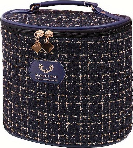 Actual product image Only-Bags.Store Chic Large Capacity Makeup Organiser - Portable Cosmetic Storage Case, Waterproof &