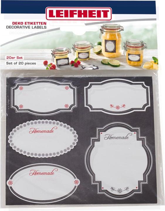 Produktbild Leifheit Deko-Etiketten Schwarz und Weiss