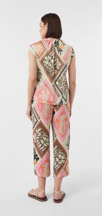 Immagine prodotto Comma Bluse Gemusterte Satin-Bluse mit Raffung (36)