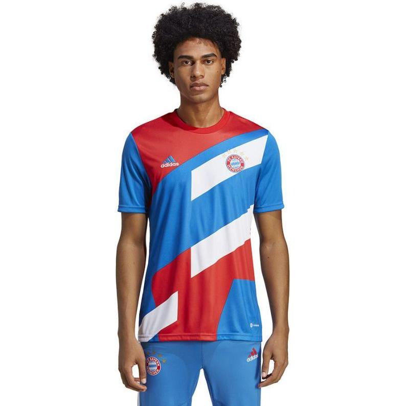 adidas, Uomini, Maglietta calcio, FC Bayern Pre-Match JSY Herren-T-Shirt (XXL), XXL
