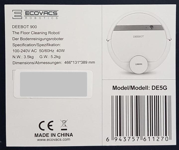 Produktbild Ecovacs Deebot 900 (Saugroboter)