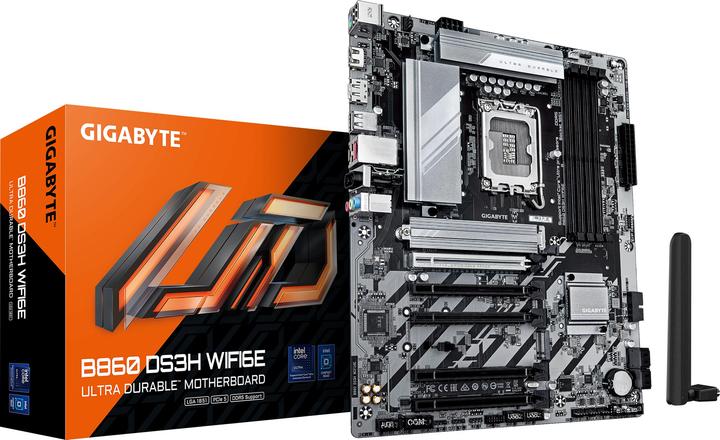 Image du produit Gigabyte B860 DS3H WIFI6E (LGA 1851, Intel B860, ATX)