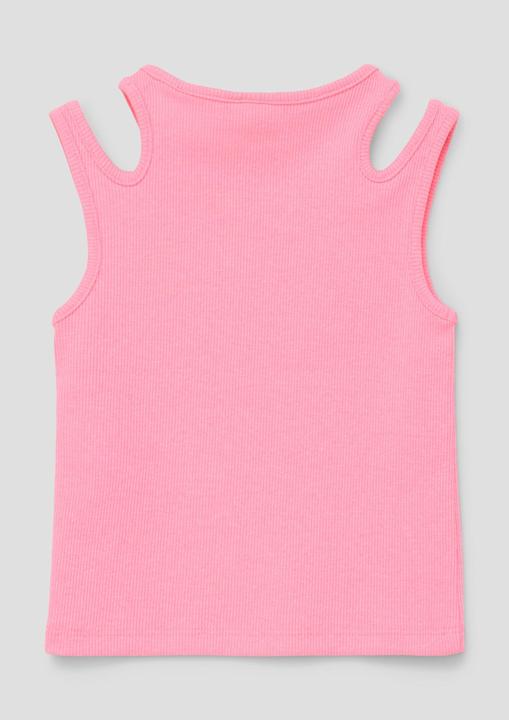 Produktbild S.Oliver T-Shirt Geripptes Top mit Cut-out-Details (104, 110)