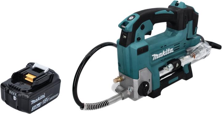 Image du produit Makita Pompe à graisse sans fil DGP 180 F1 18 V 690 bar + 1x batterie 3,0 Ah - sans chargeur