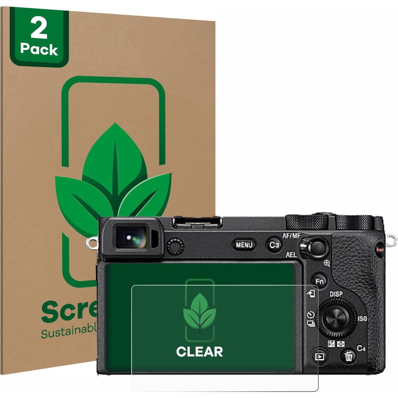 ScreenLeaf Schutzfolie nachhaltiger Displayschutz Displayschutzfolie Folie Klar Transparent (Displayschutz, Alpha 6600),...