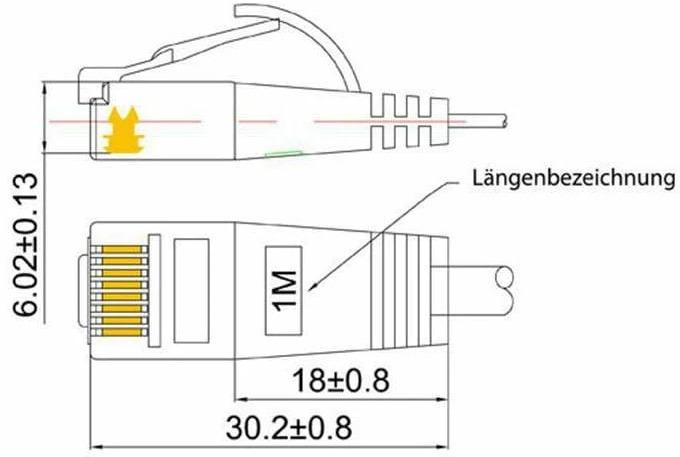 Image du produit Wirewin Câble de réseau (UTP, CAT6, 2 m)