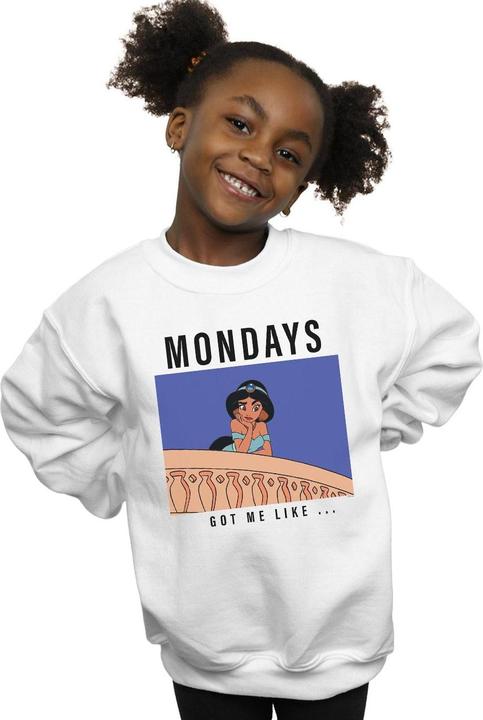 Produktbild Disney Princess Jasmine Mondays Got Me Like Sweatshirt Mädchen (128)