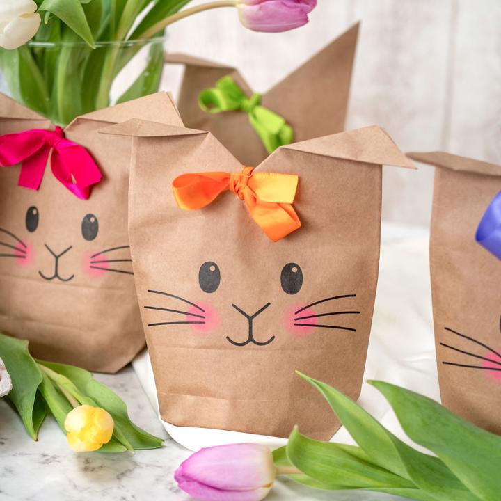 Image du produit Papierdrachen Sacs imprimés avec des motifs de lapin (Pochette cadeau, 12 x)