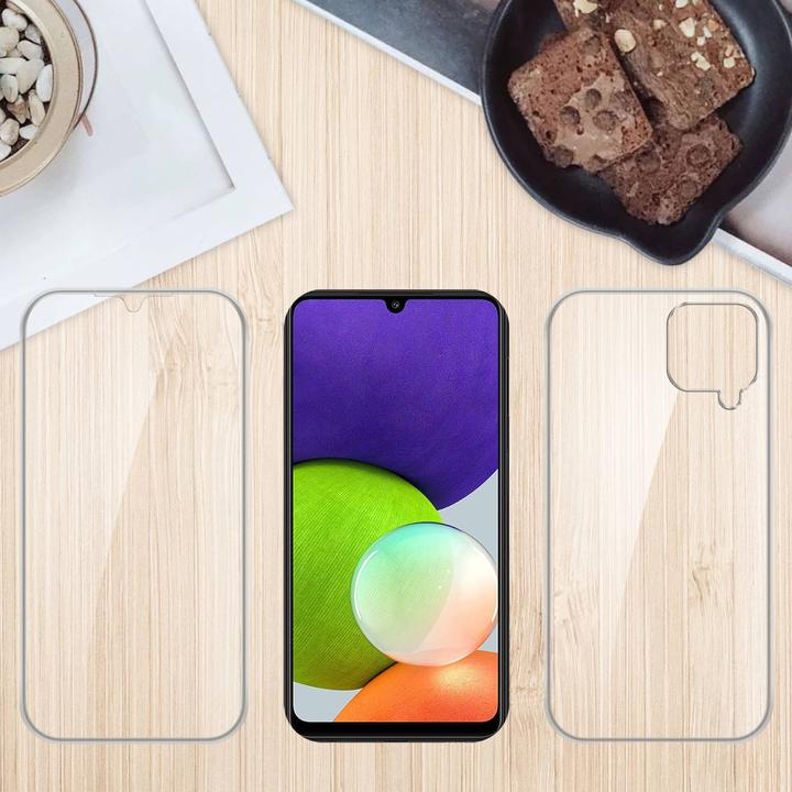 Produktbild Cadorabo TPU 360 Grad Case Hülle (Samsung Galaxy M22, Samsung Galaxy A22, Samsung Galaxy A32)