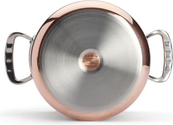 Actual product image de Buyer Prima Matera cooking pot induction, with lid (20 cm, Pot, Copper, Stainless steel)