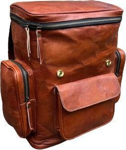 Image du produit Only-Bags.Store Sac à dos en cuir, sac à dos de voyage, sac à dos à roulettes en cuir marron, sacoche pour