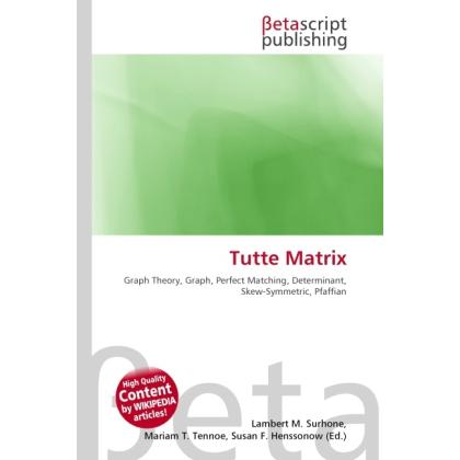 Tutte Matrix, Fachbücher