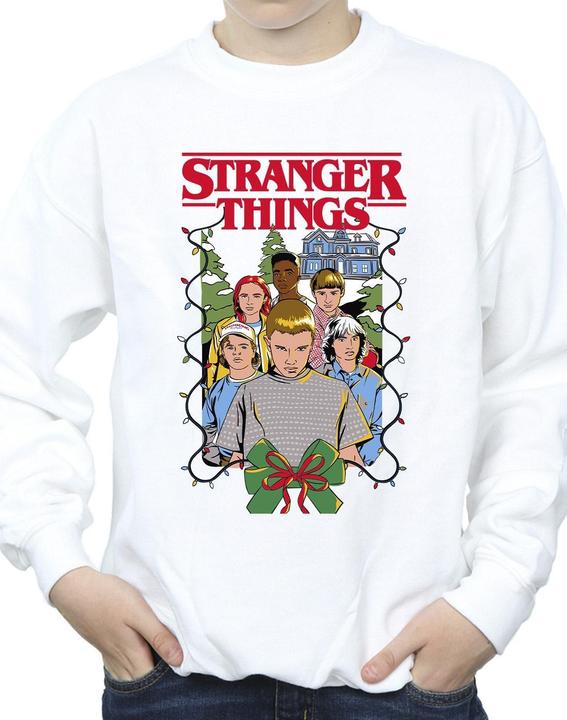 Produktbild Netflix Stranger Things Christmas Poster Sweatshirt Jungen (152, 158)