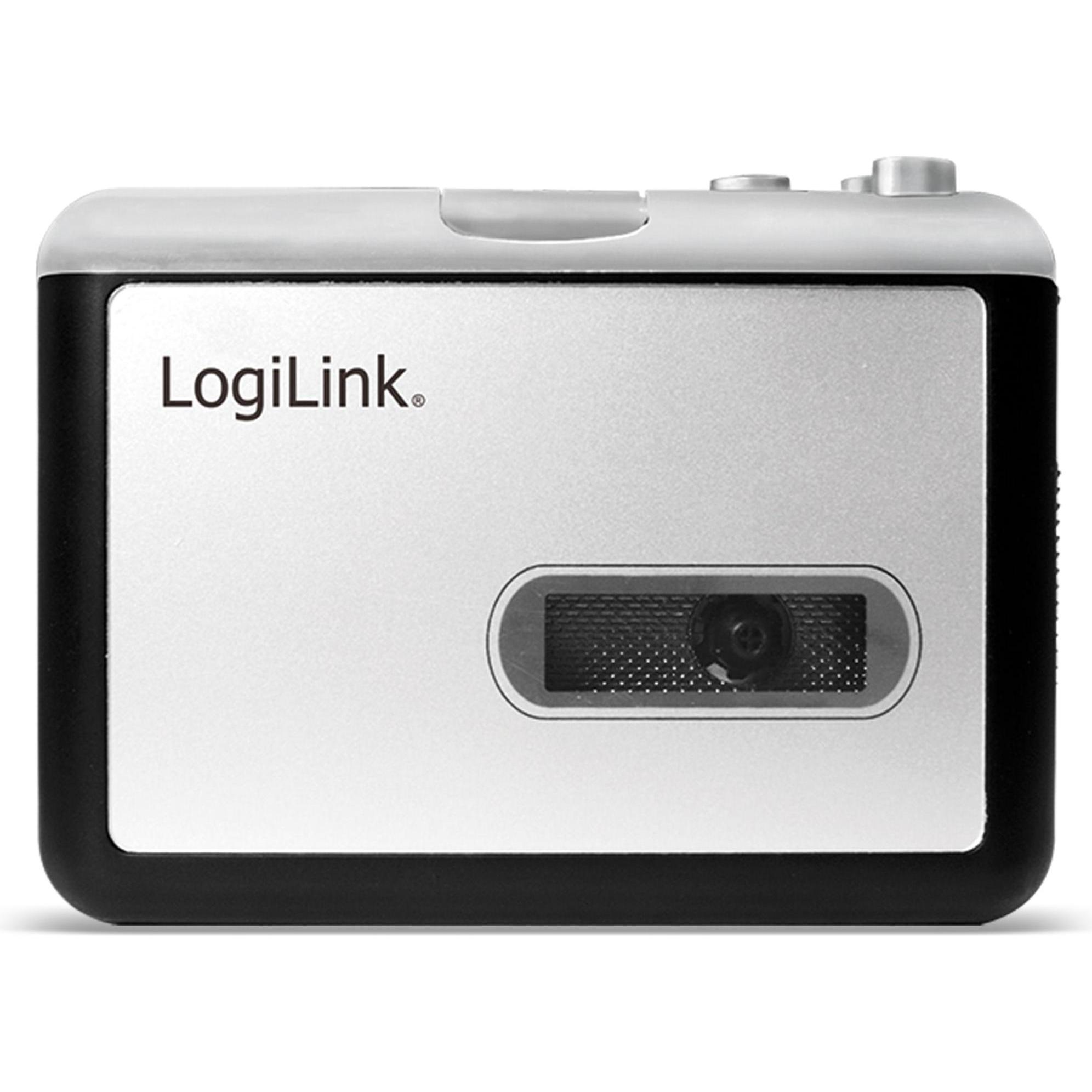 LogiLink Kassetten-Digitalisierer, MP3 Player + Portable Audiogeräte, Schwarz, Silber