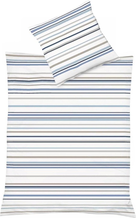 Image du produit Fleuresse Parure de lit en lin mélangé Provence Cassis Dilbeek bleu lin (Set de linge de lit, 135x200 cm + 80x80 cm)