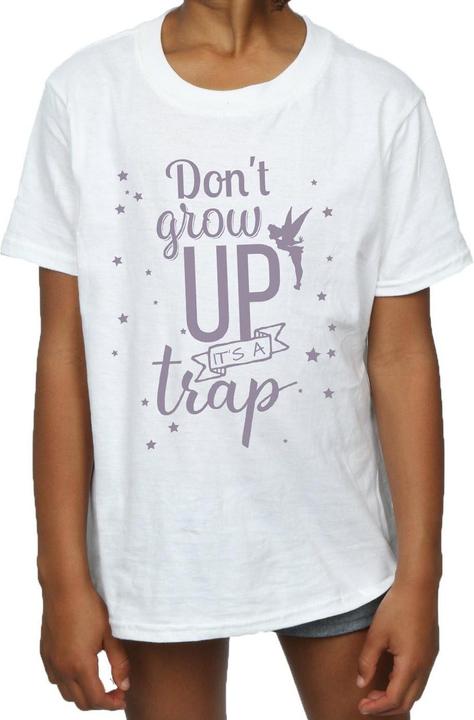Actual product image Disney Girls Tinker Bell Don't Grow Up Cotton T-Shirt (128)