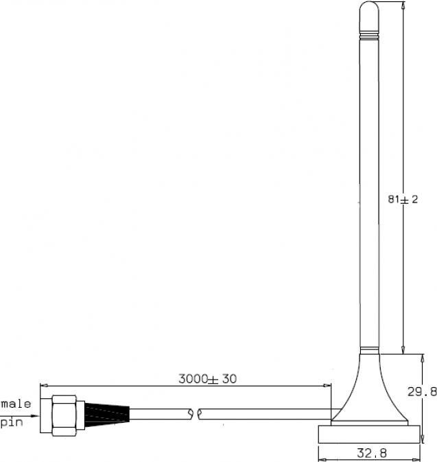 Produktbild Delock Antenne 11,08 cm (DECT, GSM, Lora)
