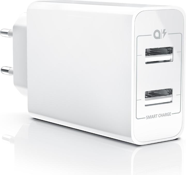 Image du produit Aplic Chargeur USB 4800 mA, banque d'énergie à 2 ports avec Smart Charge + Solid Charge, puissant 24W (24 W, 2 ports)