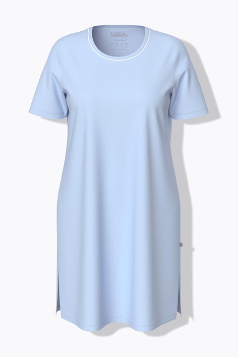 Actual product image Ulla Popken 2 Pack Short Sleeve Nightshirts - Dot, Solid (46)