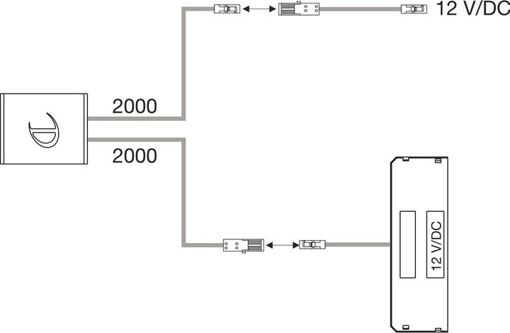 Produktbild Domus IR-Türschalter DOTTI IR 12/24 V/DC 36/72 W, Alu