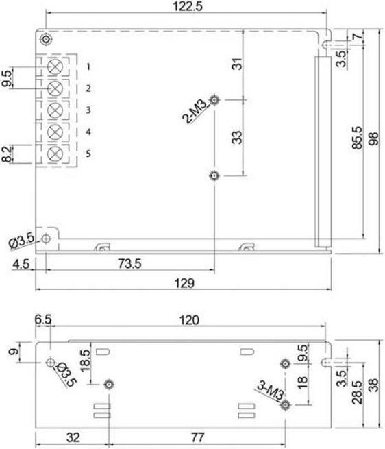 Produktbild MeanWell Mean Well power supply - 12V 72W