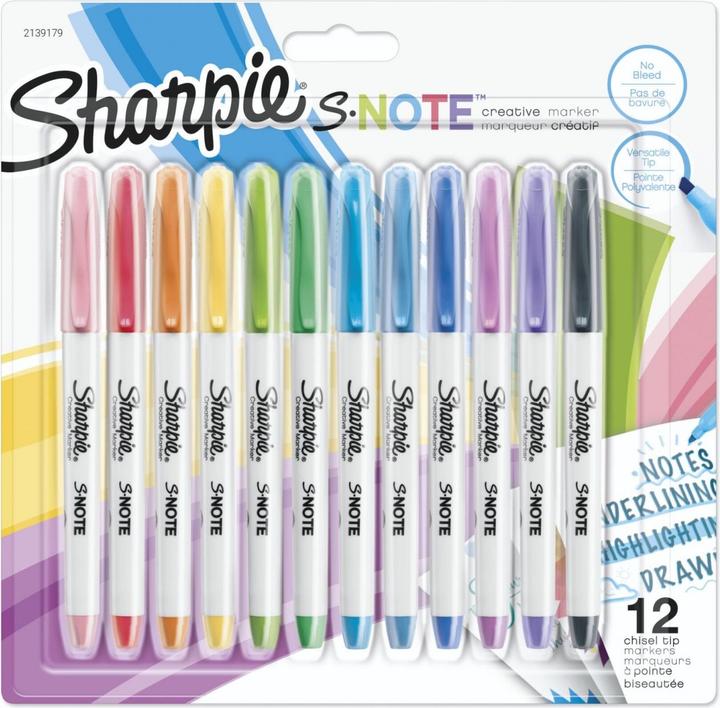 Produktbild Sharpie Permanent-Marker S-Note Creative 1-5 mm, 12 Stück (12x)