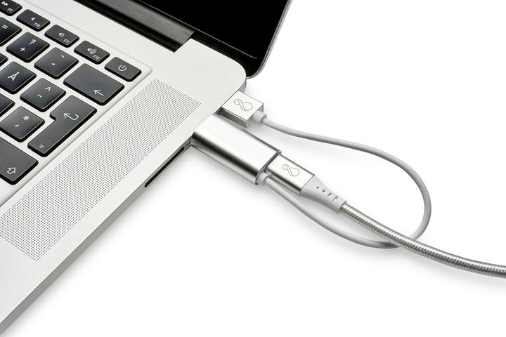 Actual product image Ochno adapter from HDMI + USB-A to USB-C 0.2m (USB-A, USB-C, 4.40 cm)