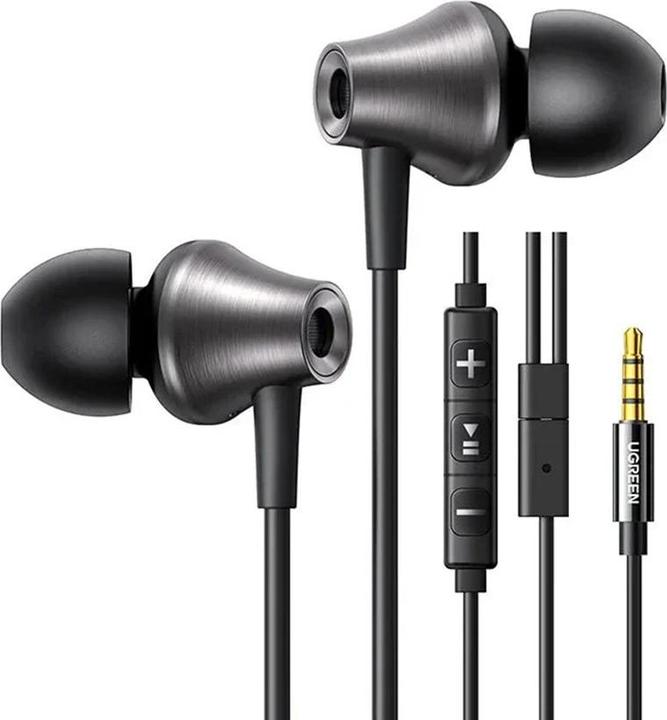 Ugreen Słuchawki dokanałowe 3.5mm EP105 (czarny) (Cablato)