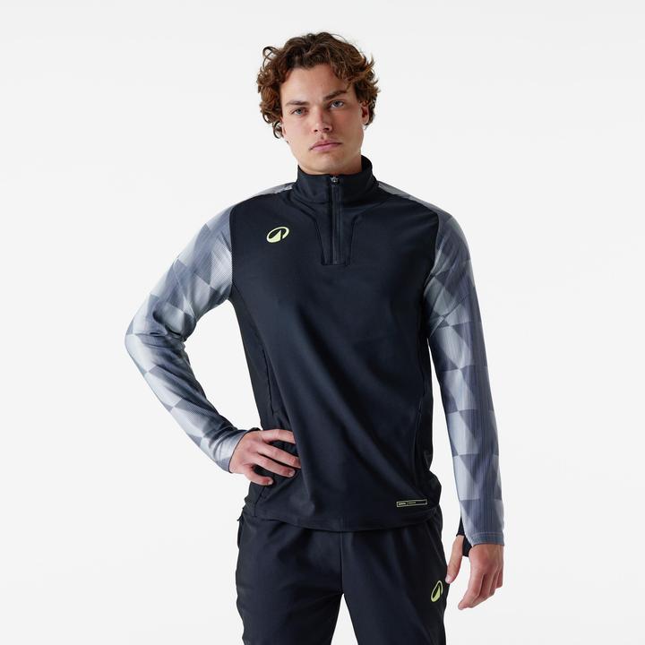 Immagine prodotto Kipsta Sweatshirt Herren 1/2 Zip Viralto Polyester (L)