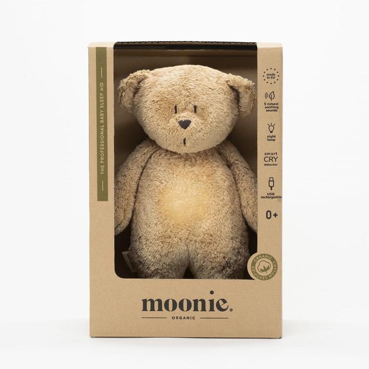Productafbeelding Moonie The organic Humming Bear with Lamp Cappuccino