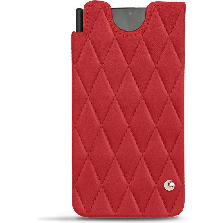 Noreve Lederschutzhülle (Samsung Galaxy S21 Ultra), Smartphone Hülle, Rot