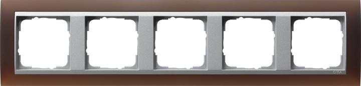 Actual product image Gira Cover frame 5f Intermediate r. F aluminium 021559