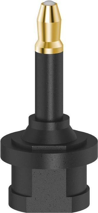 Produktbild Hama ODT-Adapter, Toslink-Kupplung - optischer 3,5-mm-Stecker, vergoldet (Winkeladapter)
