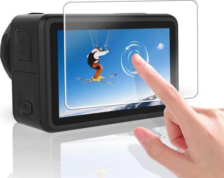 Actual product image Spigen Tech-Protect Glass Fit+ 2-pack armoured glass DJI Osmo Action 5 Pro